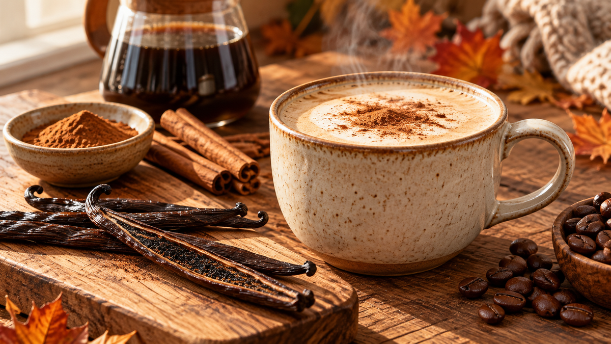 Skip the Coffee Shop: Make a Spiced Latte With Real Vanilla