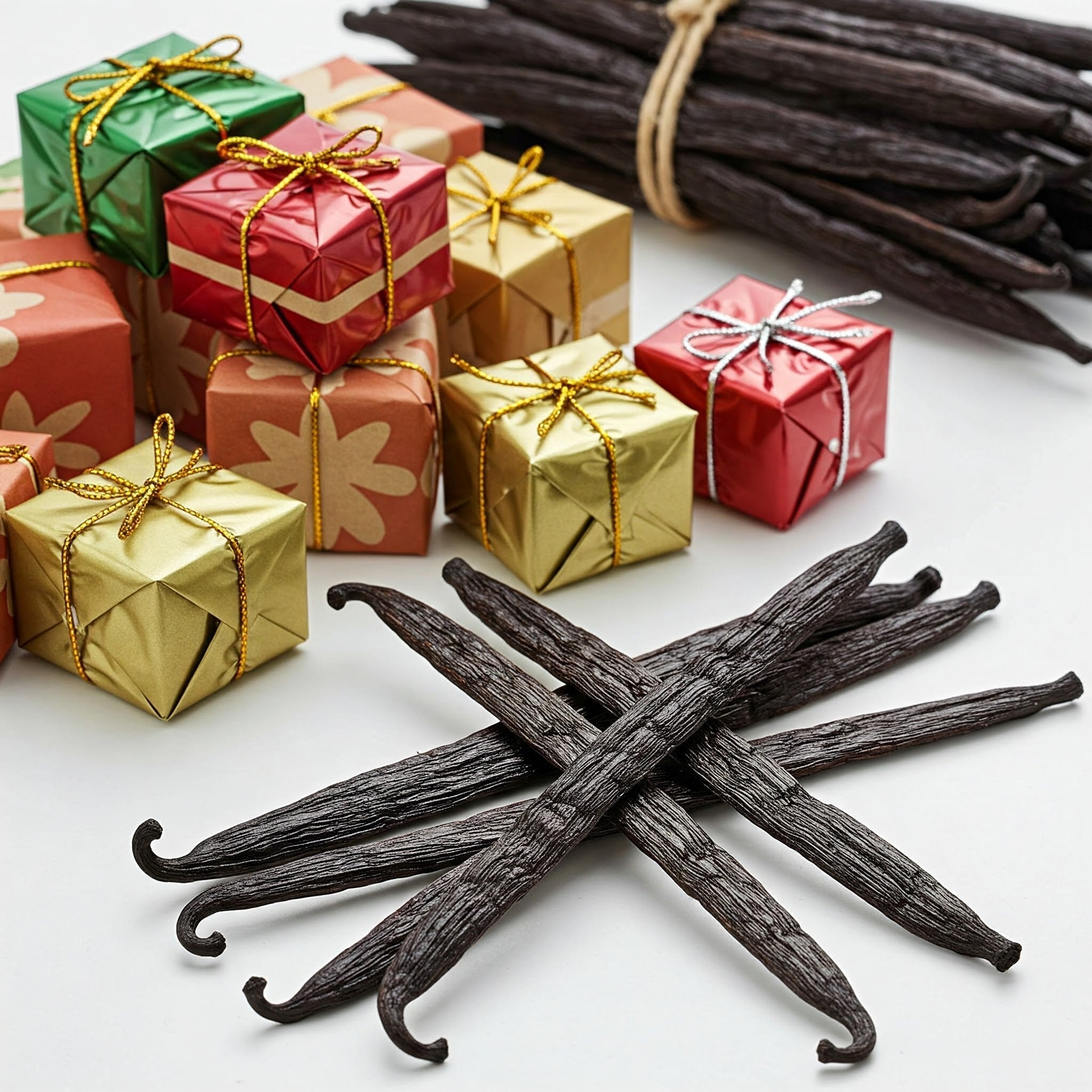 Eco-Friendly Gift Wrap Using Vanilla Beans