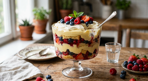 Vanilla Berry Trifle (no-bake, red-white-blue) | Ultimate Delight for the Holiday Weekend + 7 Irresistible Reasons to Try It