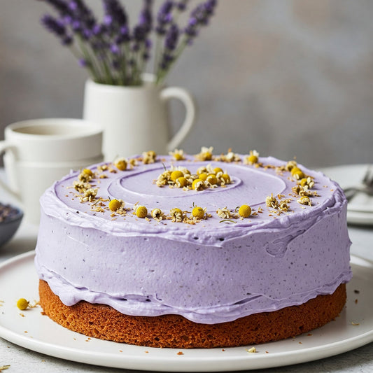 Lavender Honey Chamomile Tea Cake