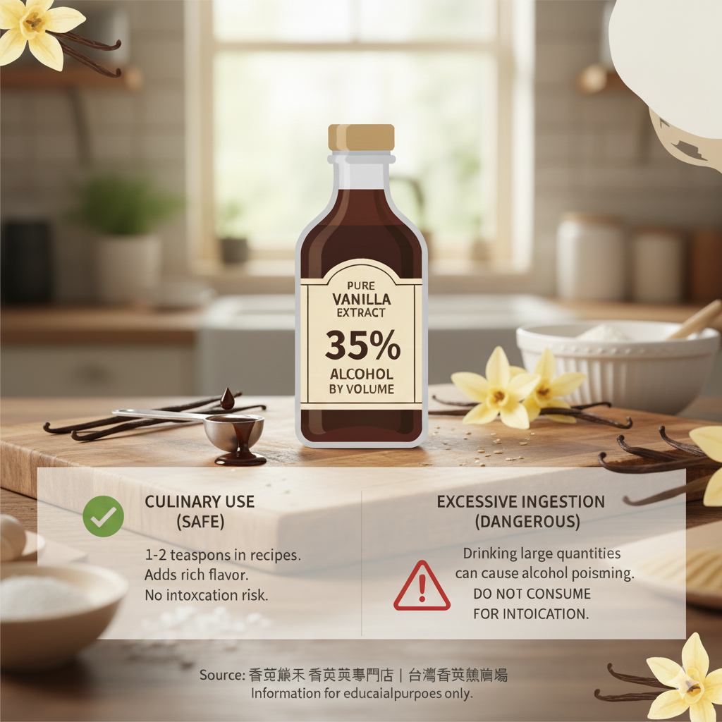 Alcohol content in vanilla