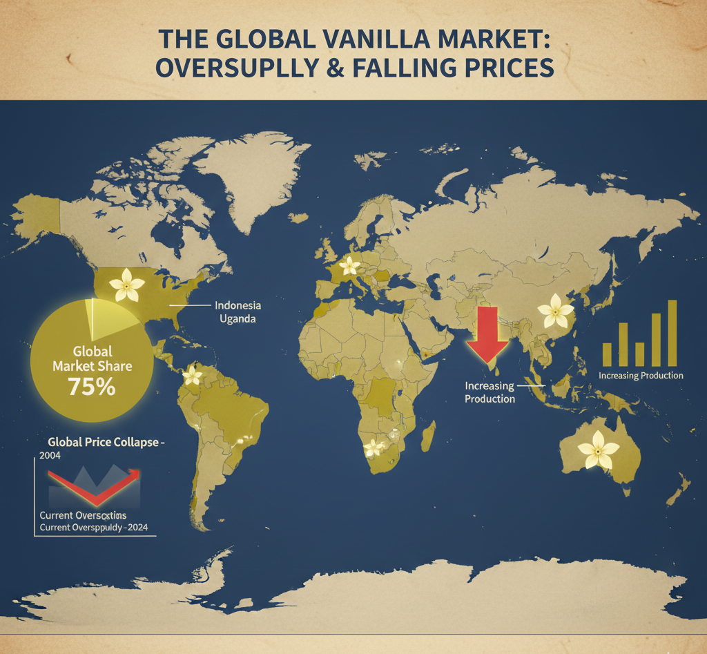 Vanilla Market: Why Prices Are Falling 2024–2025