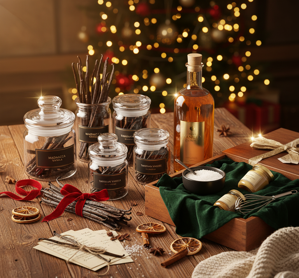 Holiday Vanilla Gift Sets: Gourmet Beans & Baking Gifts