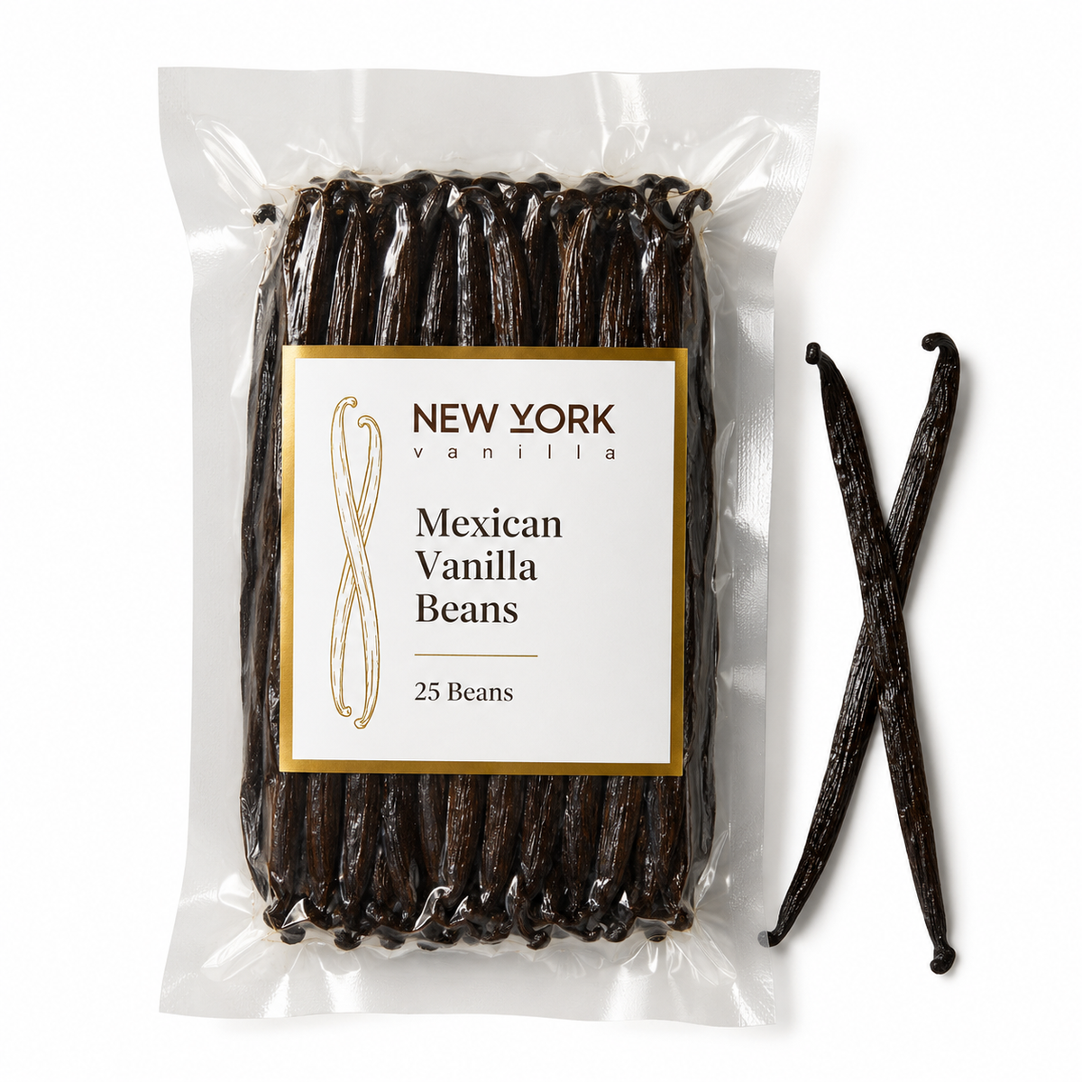 25 Mexican vanilla beans for baking and homemade vanilla extract