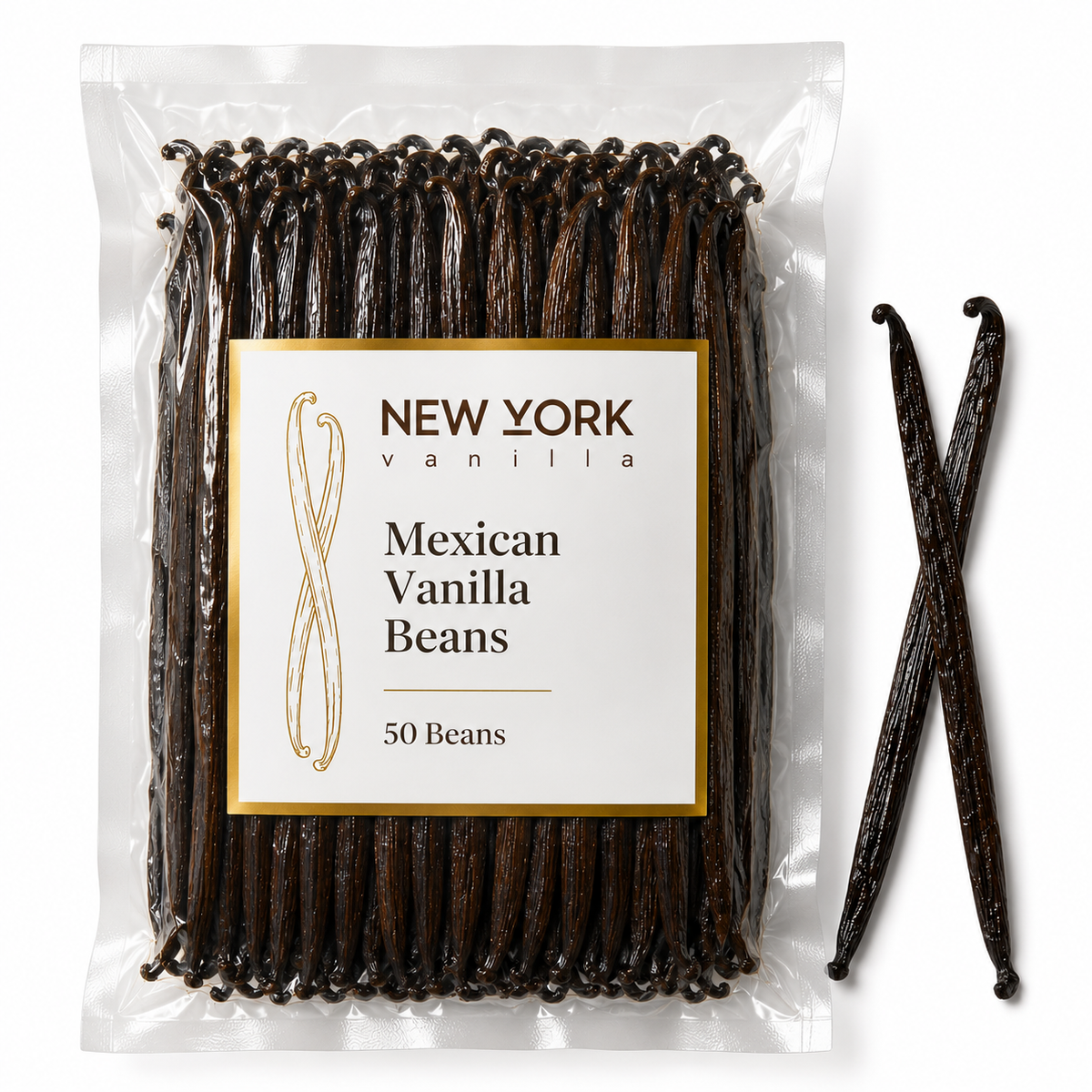 50 Mexican vanilla beans for baking and homemade vanilla extract