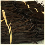 Ugandan Vanilla Beans Grade A on a table