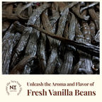 Gourmet fresh vanilla beans with strong aroma and flavor for extract making and baking