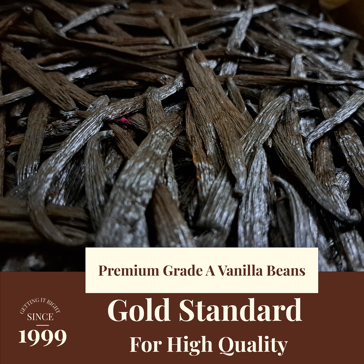 Gold standard Grade A vanilla beans for baking and extract – premium, aromatic and fresh