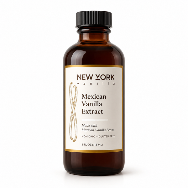 Mexican vanilla extract single and double fold in 4 oz and 8 oz sizes