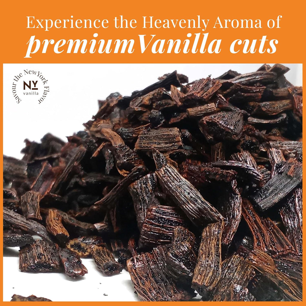 Premium vanilla bean cuts with rich aroma and bold flavor ideal for extracts baking desserts and gourmet culinary use