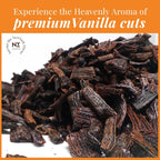 Premium vanilla bean cuts with rich aroma and bold flavor ideal for extracts baking desserts and gourmet culinary use
