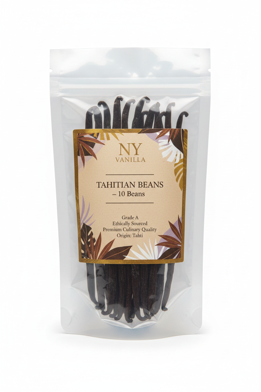 Tahitian vanilla beans 10-bean pack for baking