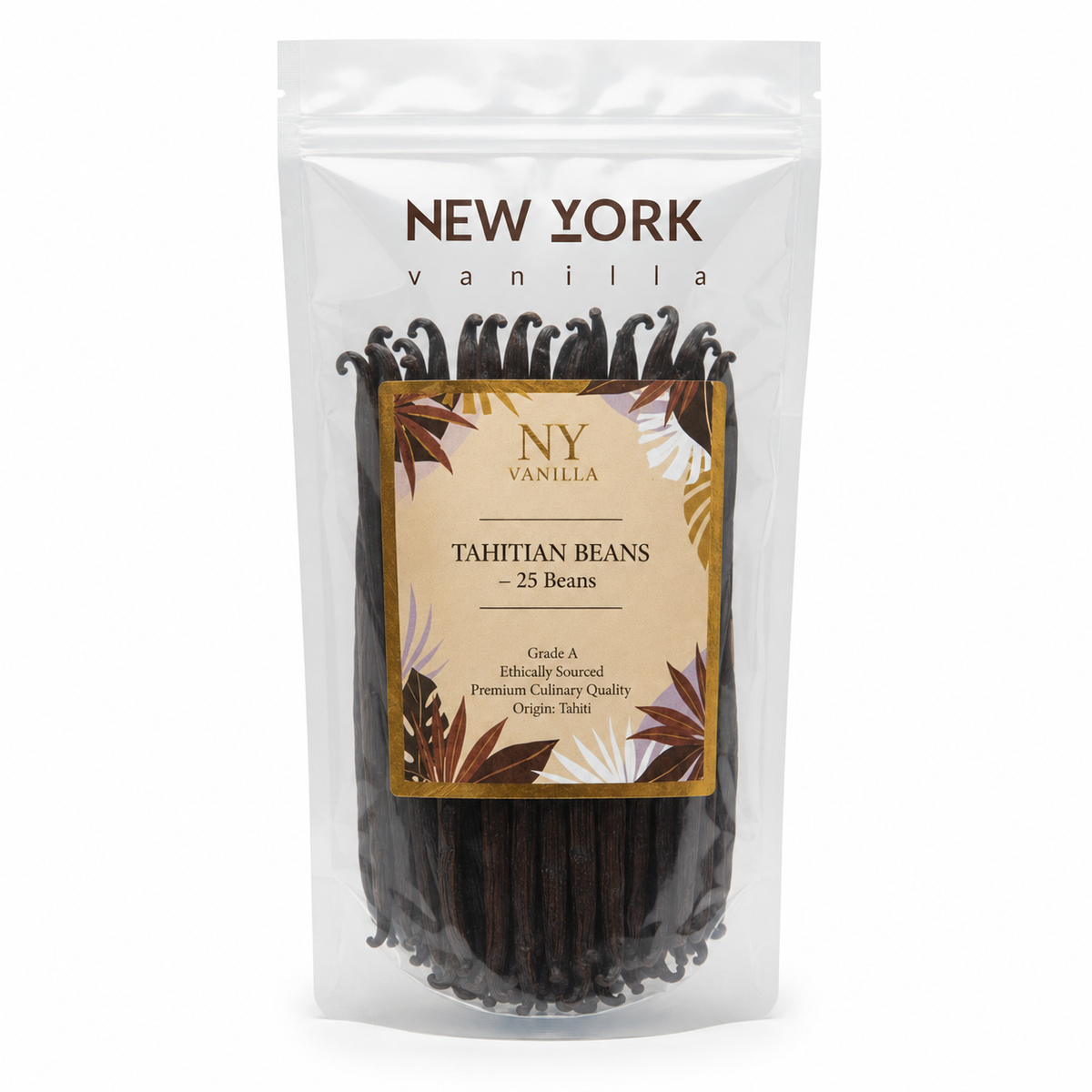 25 Tahitian vanilla beans for baking and homemade vanilla extract
