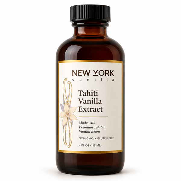 Tahitian vanilla extract single and double fold in 4 oz and 8 oz sizes