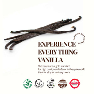 Experience Everything Vanilla.... The beans are a gold standard for high quality vanilla favor in the spice world ideal for all your culinary needs. Gluten free , Vegan Friendly , Non GMO, Caffeine Free , Premium Quality... Savour the New York Flavor  